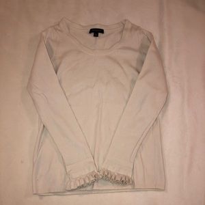 RUFFLE SLEEVE SWEATER